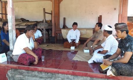 sosialisasi cagar budaya di desa peguyangan kaja