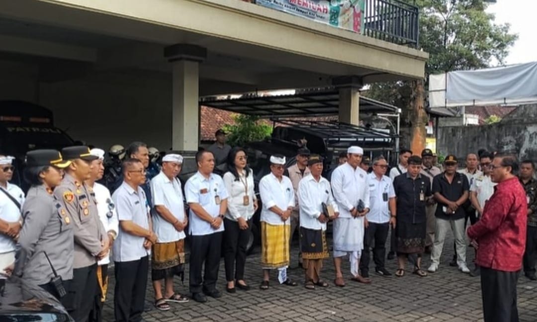 Tim Pengawas Pelestarian Ogoh-ogoh Kota Denpasar turun kelapangan dalam rangka persiapan Pengerupukan.