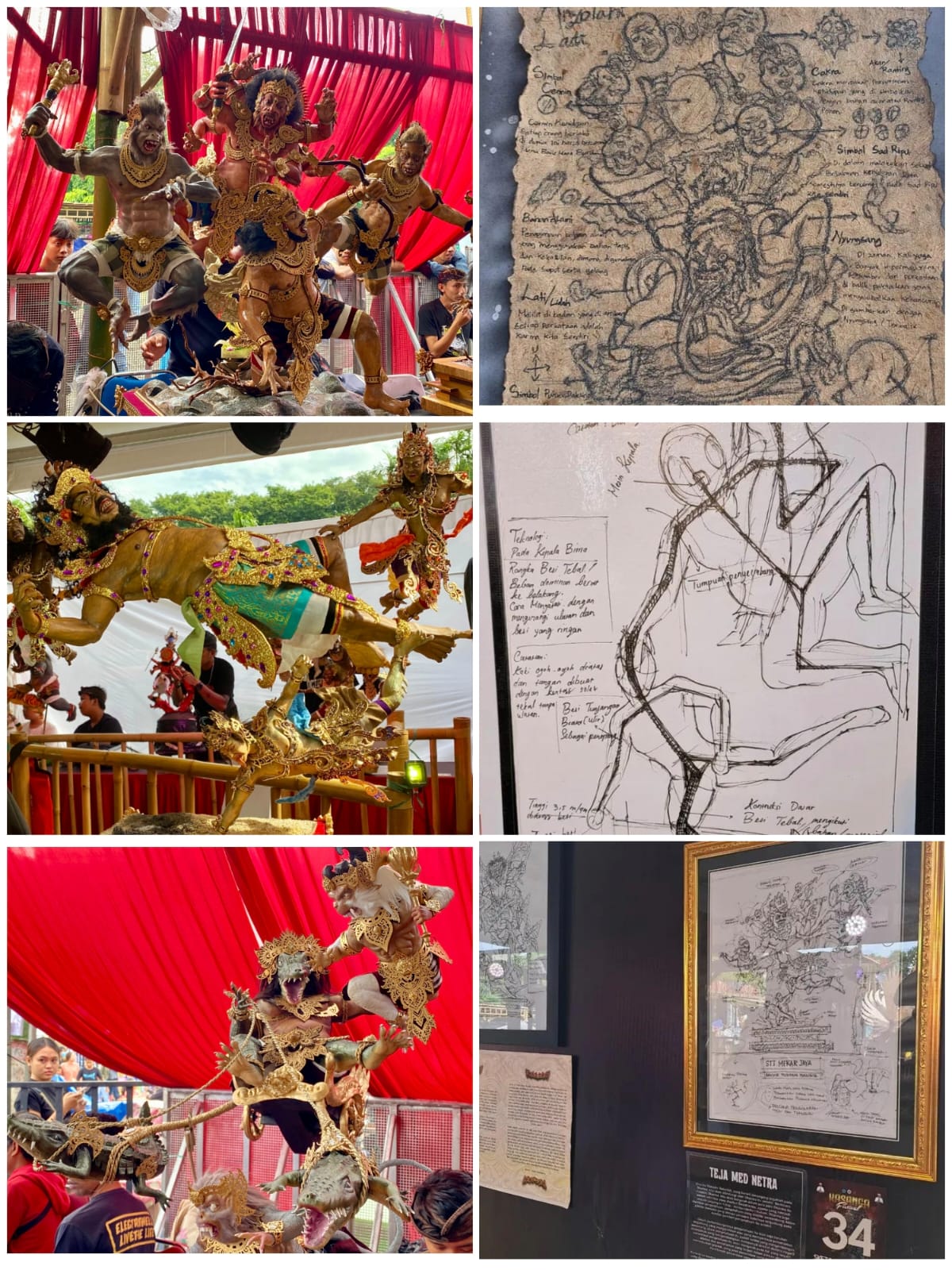 Penilaian lomba Ogoh-Ogoh Mini dan Sketsa Ogoh-Ogoh 