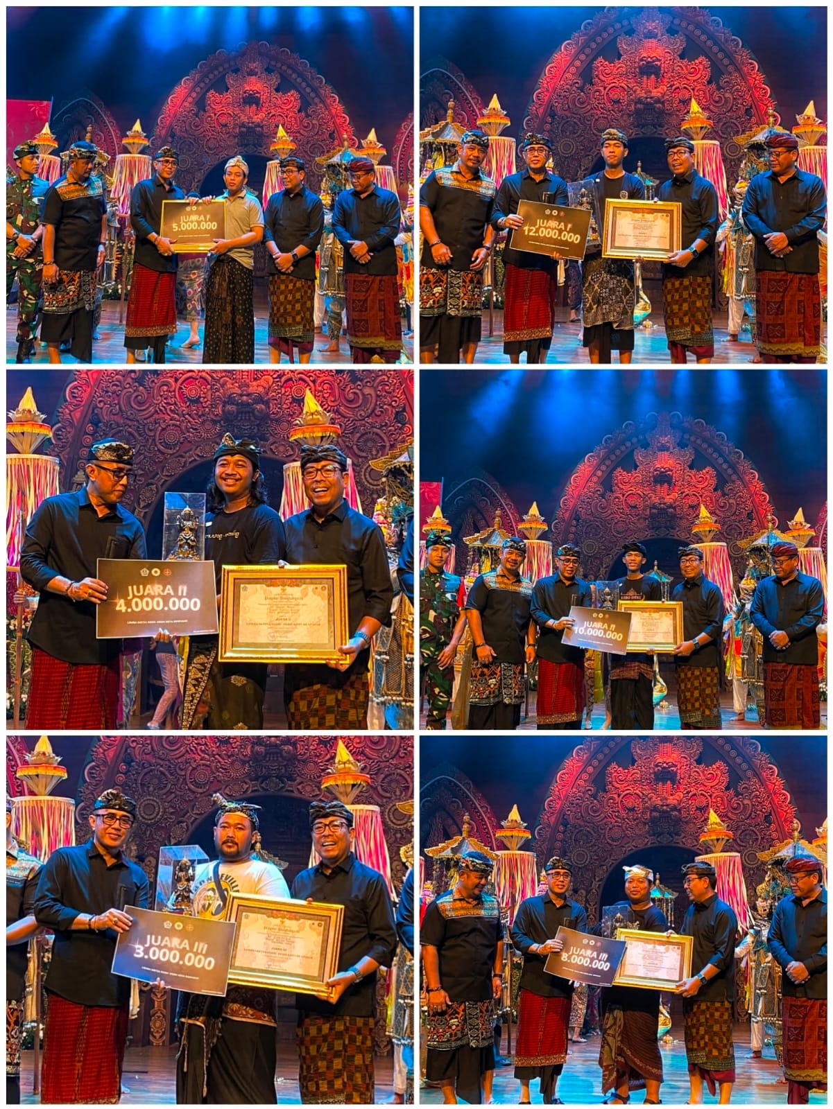 Penyerahan Hadiah kepada para Juara Lomba Sketsa dan Ogoh-Ogoh mini 2025.